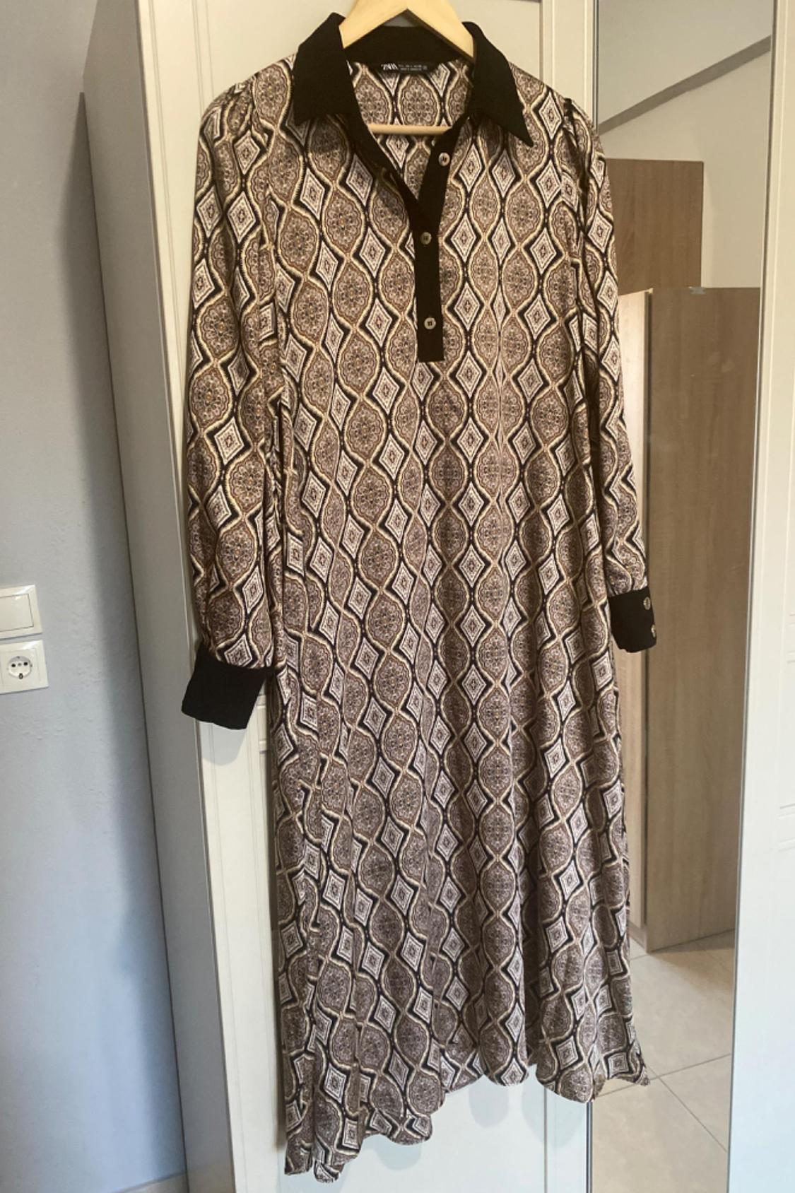 CONTRASTING SHIRT DRESS