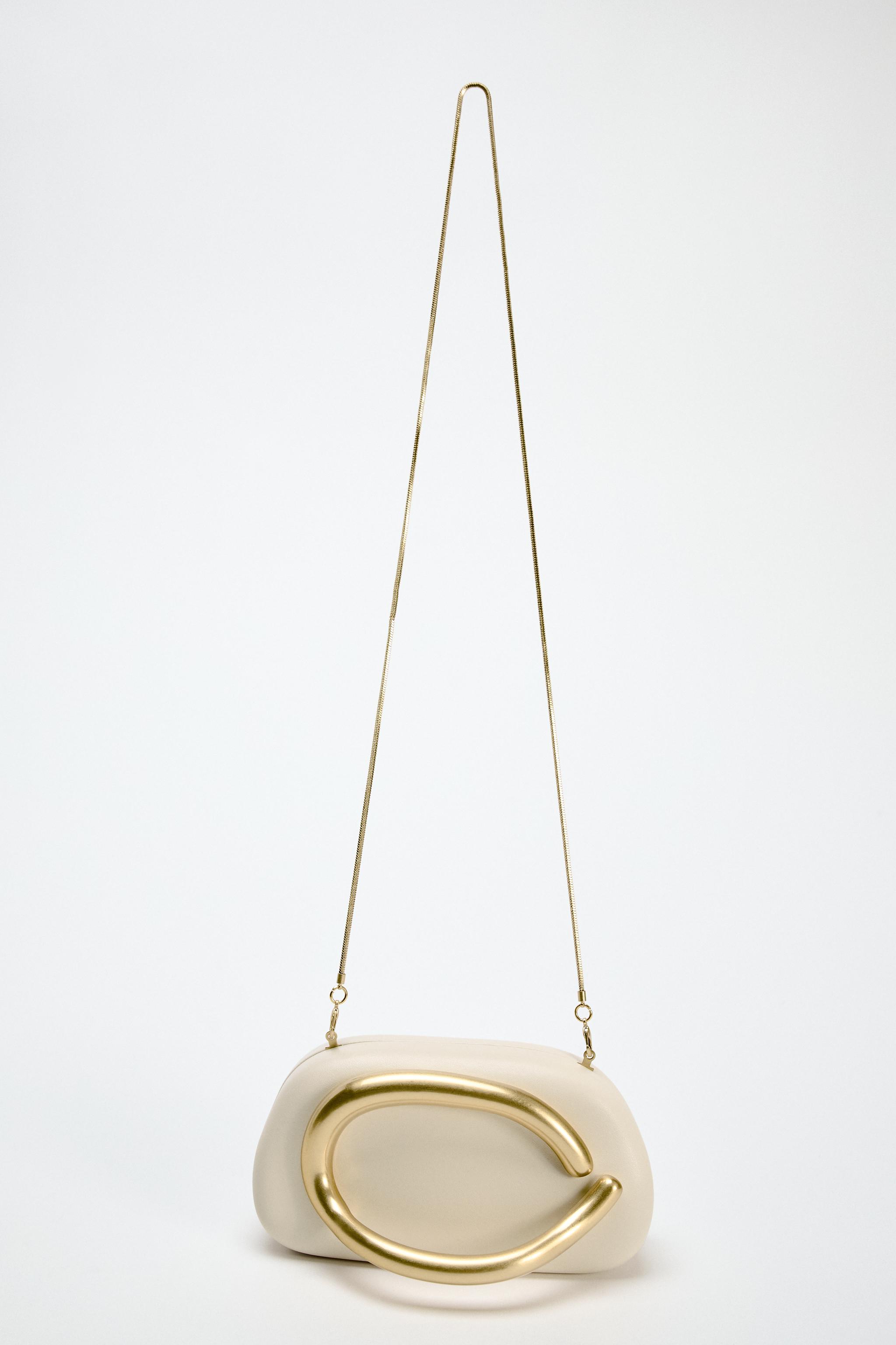 【ZARA】ゴールド留めボックスバッグ エンジ | 6295/410/623 ZARA】ゴールド留めボックスバッグ エンジ | 6295/410/623 (ZARA