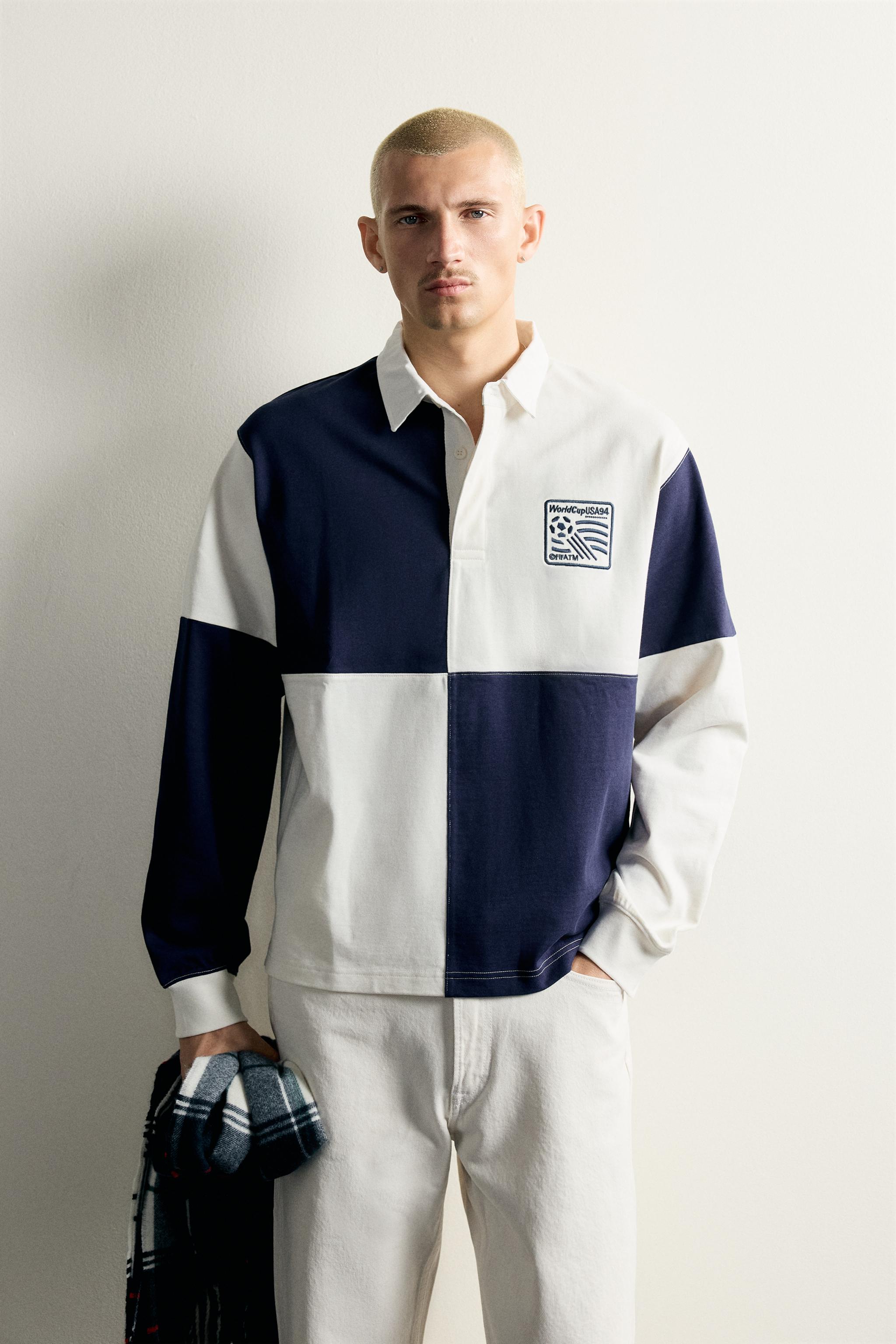 Zara USA 94 FIFA DÜNYA KUPASI™ FIFA KLASİKLERİ BLOK RENK POLO görsel 2