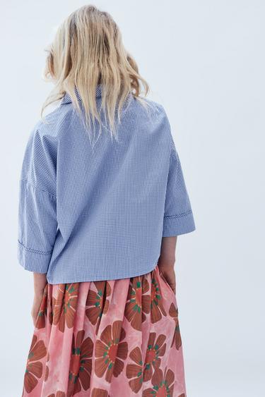 6-14 YEARS / LIMITED EDITION GINGHAM SHIRT - Blue by Zara - Image 6