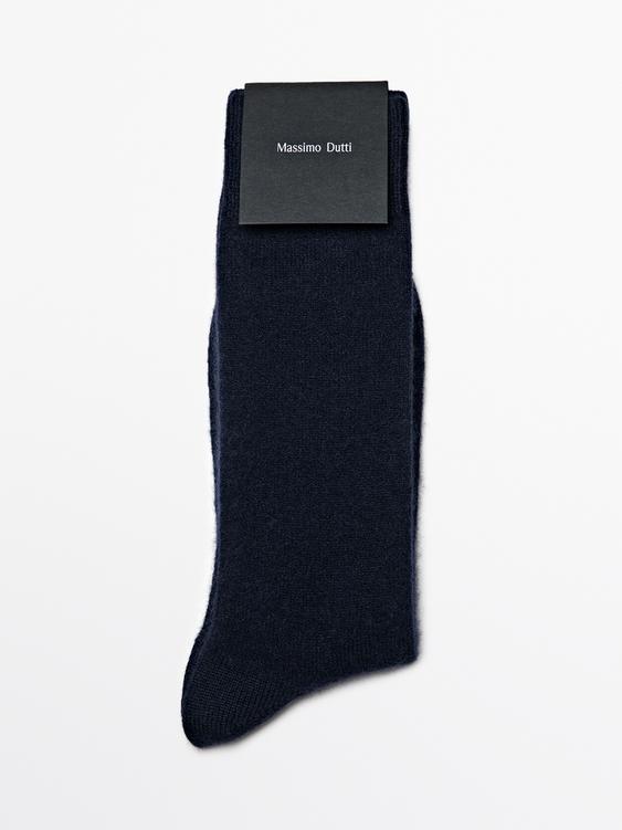 Cashmere blend knit socks