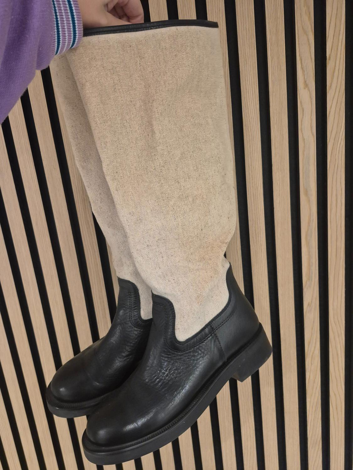 COMBINED LEATHER BOOTS - Image 8