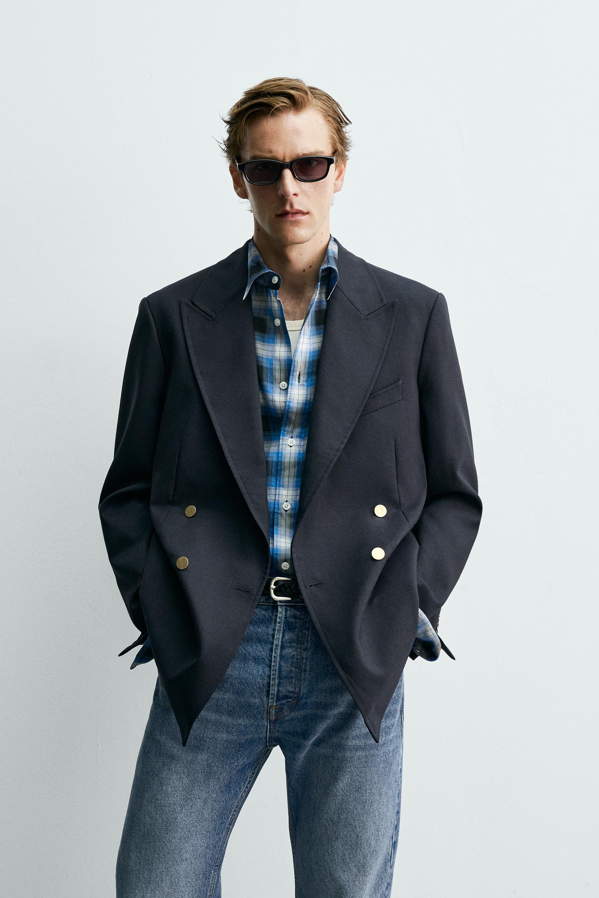 BLAZER CROISÉ 100% LAINE AARON LEVINE X ZARA