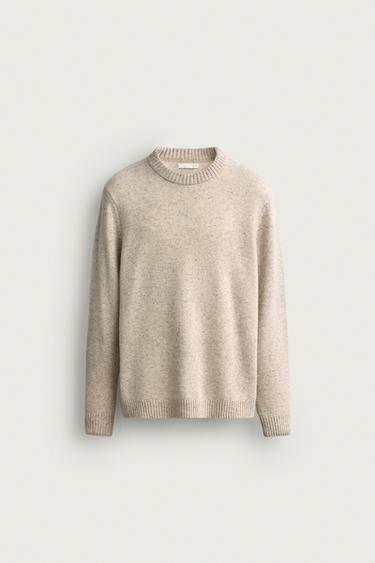 WOOL BLEND BOTONATO SWEATER — Beige 1