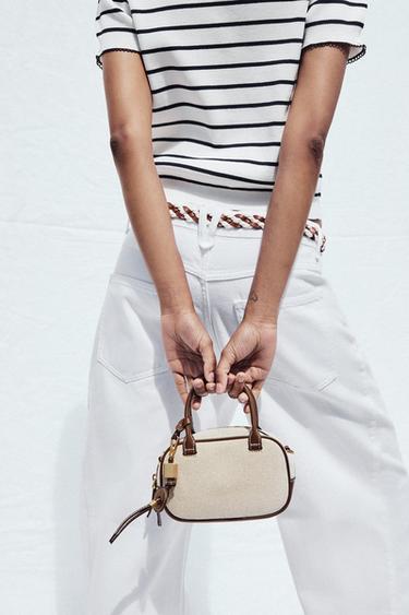 CONTRAST MINI BAG - Ecru by Zara - Image 0