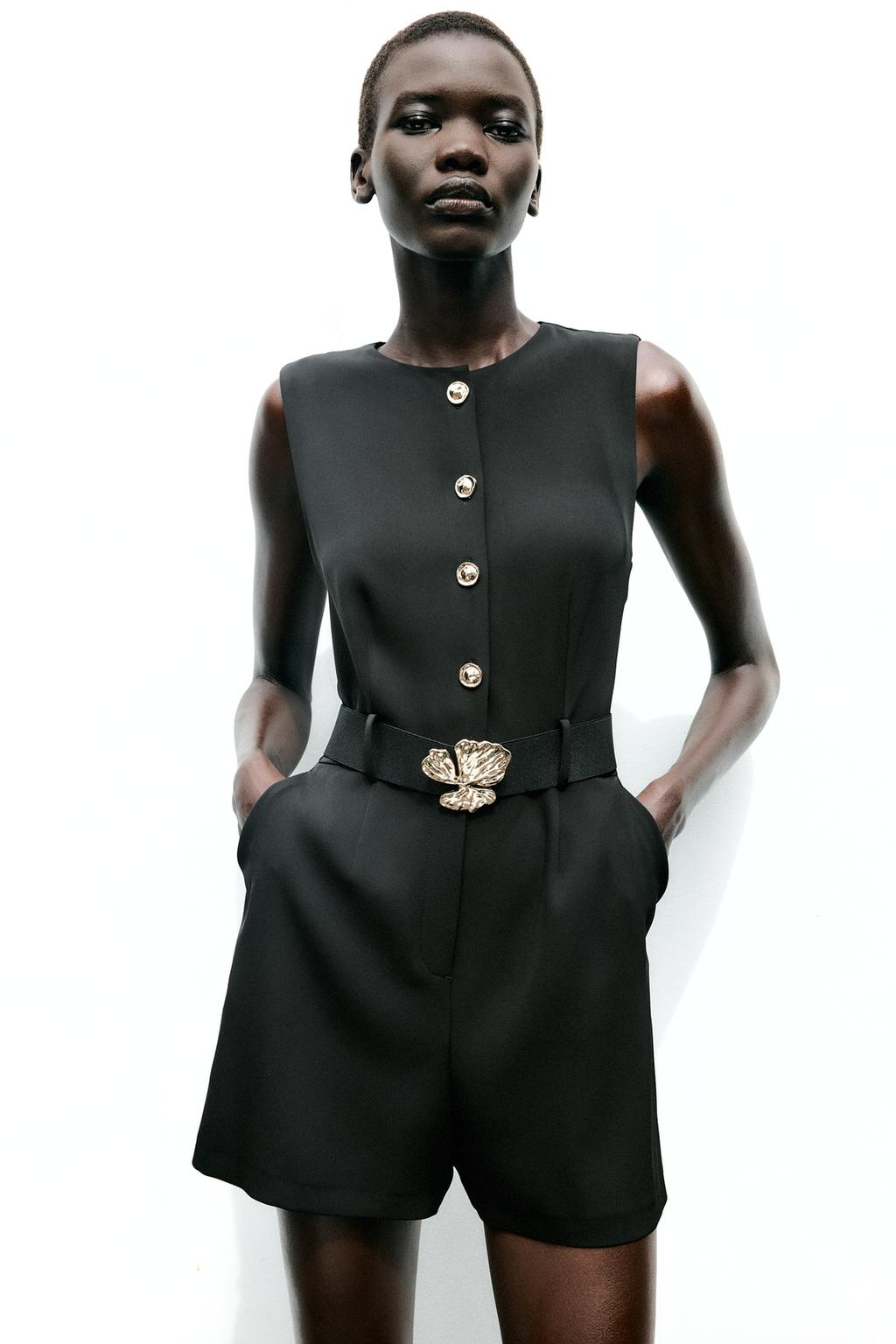 Thumbnail image for CREPE JUMPSUIT WITH BELT