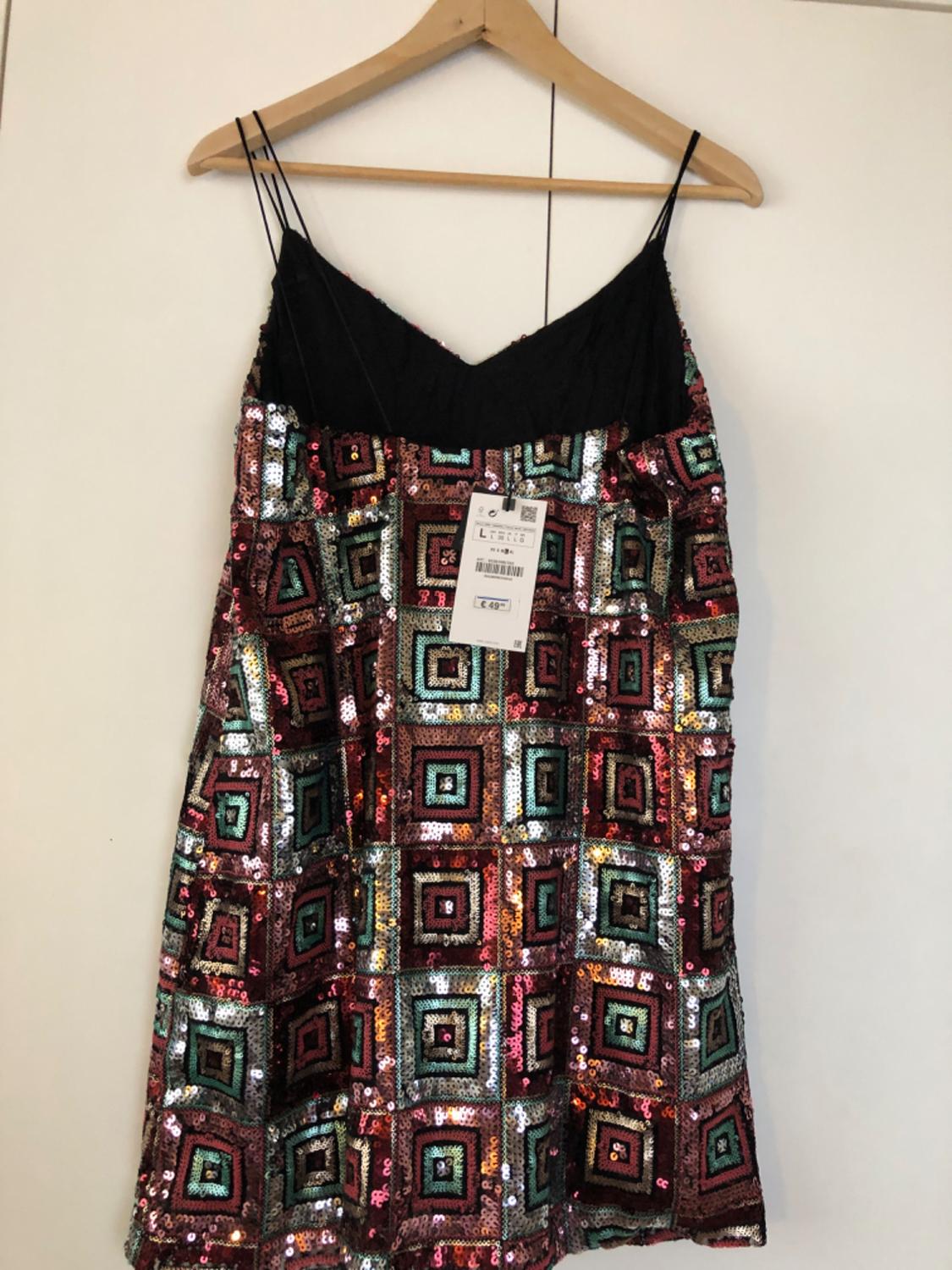 DRESS WITH SEQUINNED STRAPS - Image 2