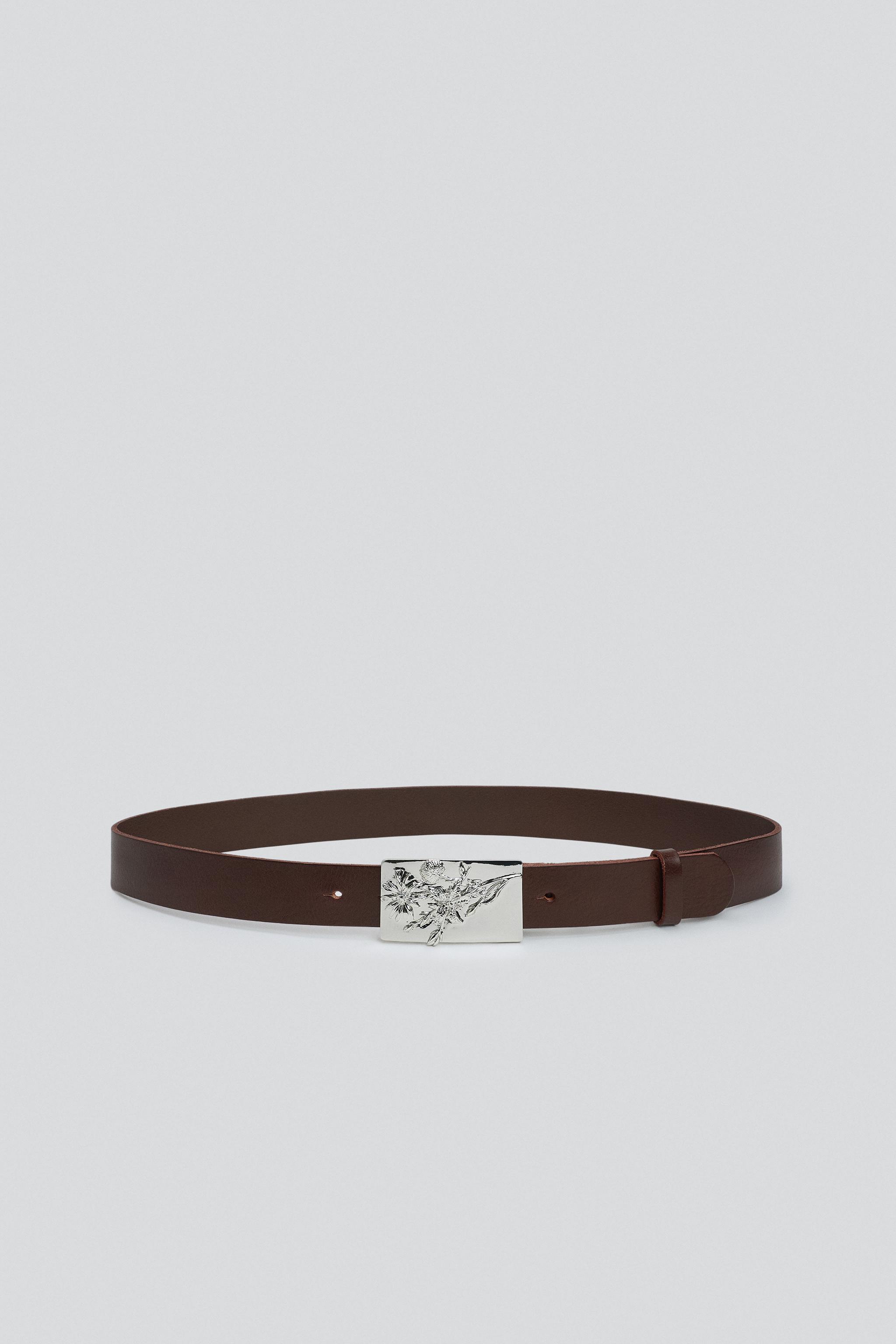 CEINTURE CUIR 100% BOUCLE RECTANGULAIRE PLAQUE