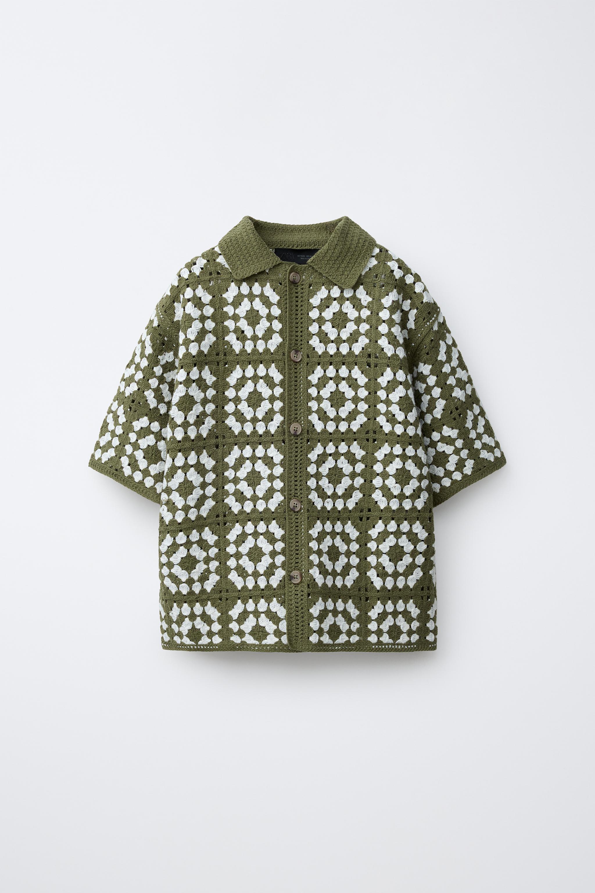 CROCHET KNIT SHIRT