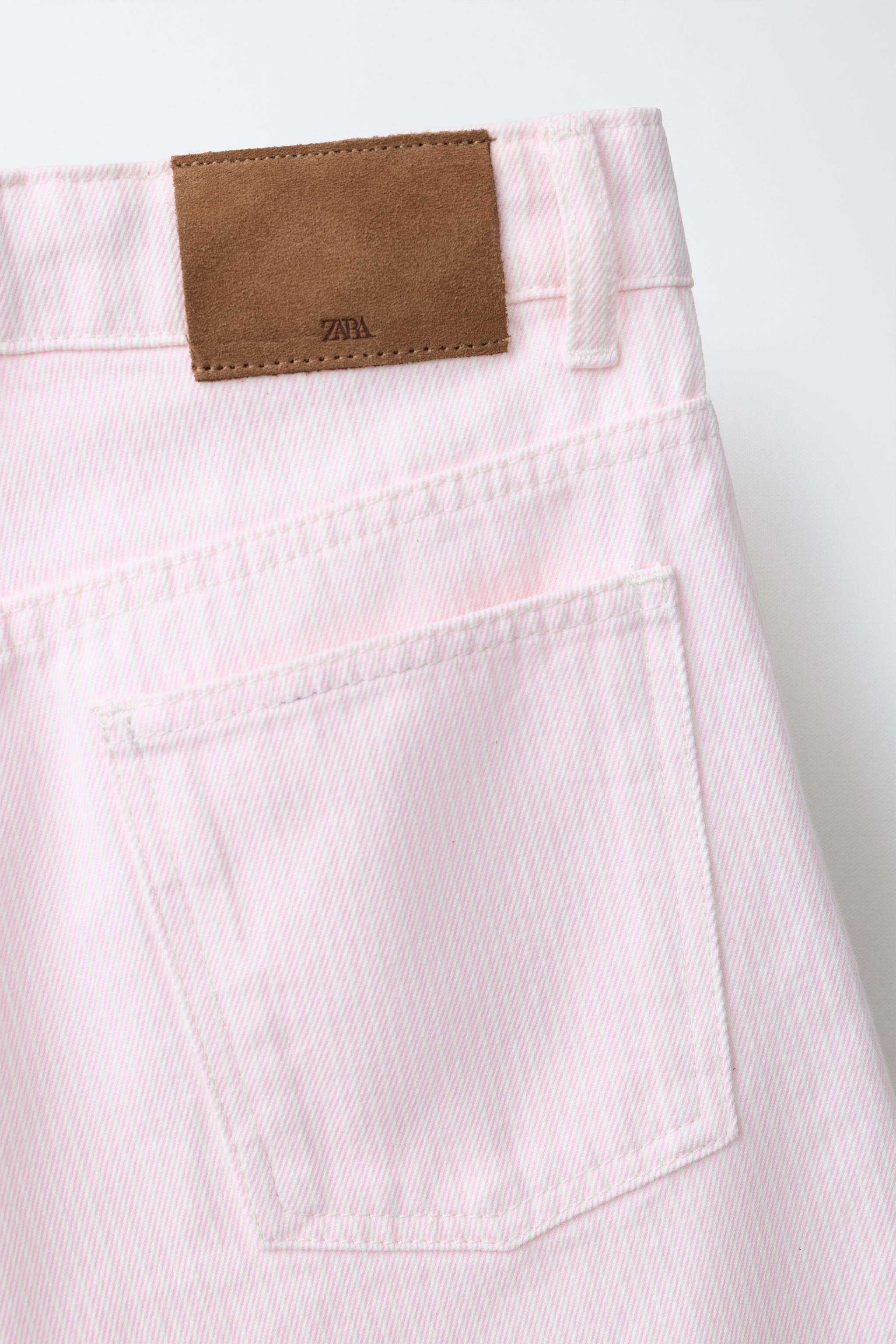 Детские шорты Zara LONG STRIPED CARPENTER SHORTS — фото 4
