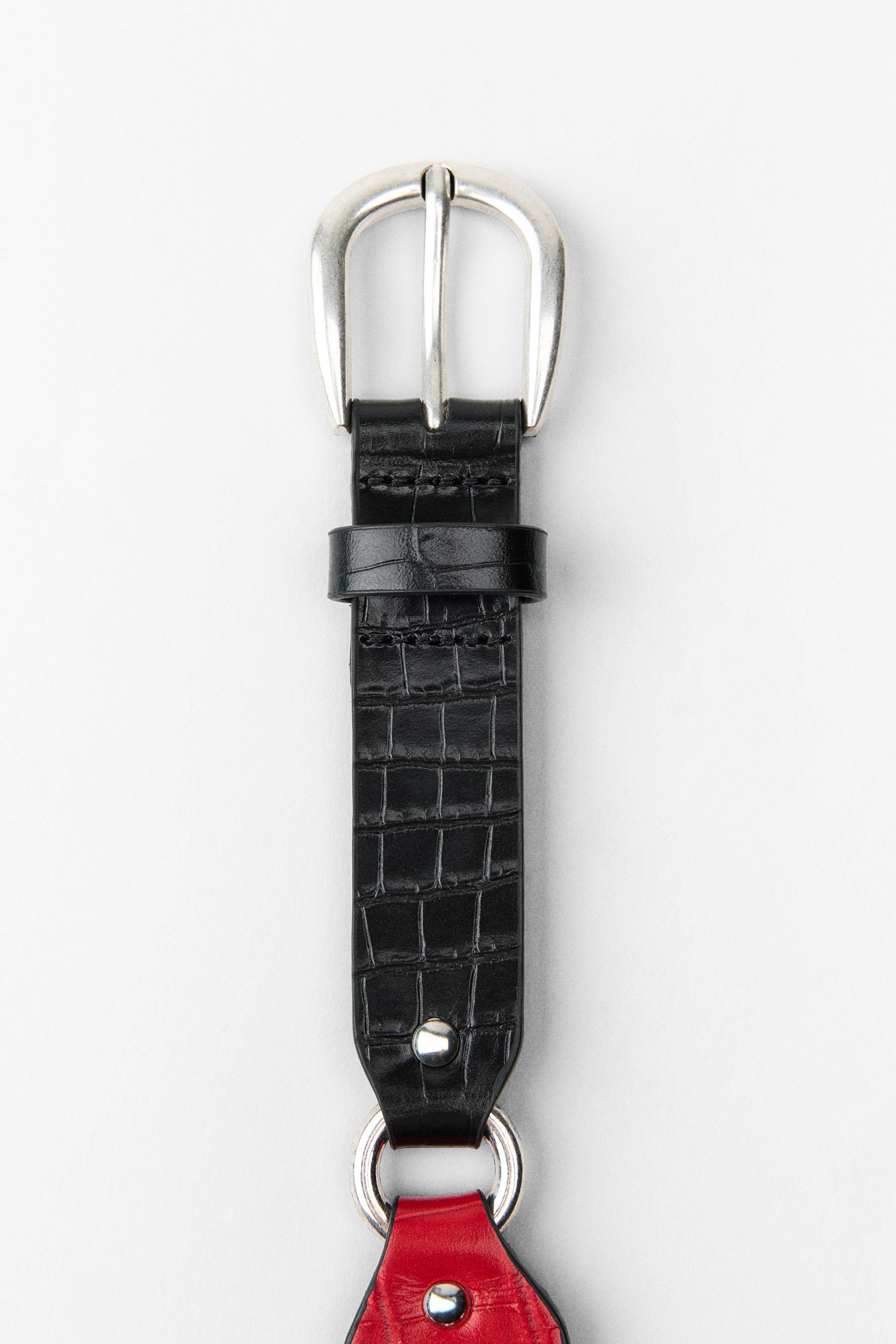 MULTICOLOURED STUDDED BELT - Black | ZARA Australia