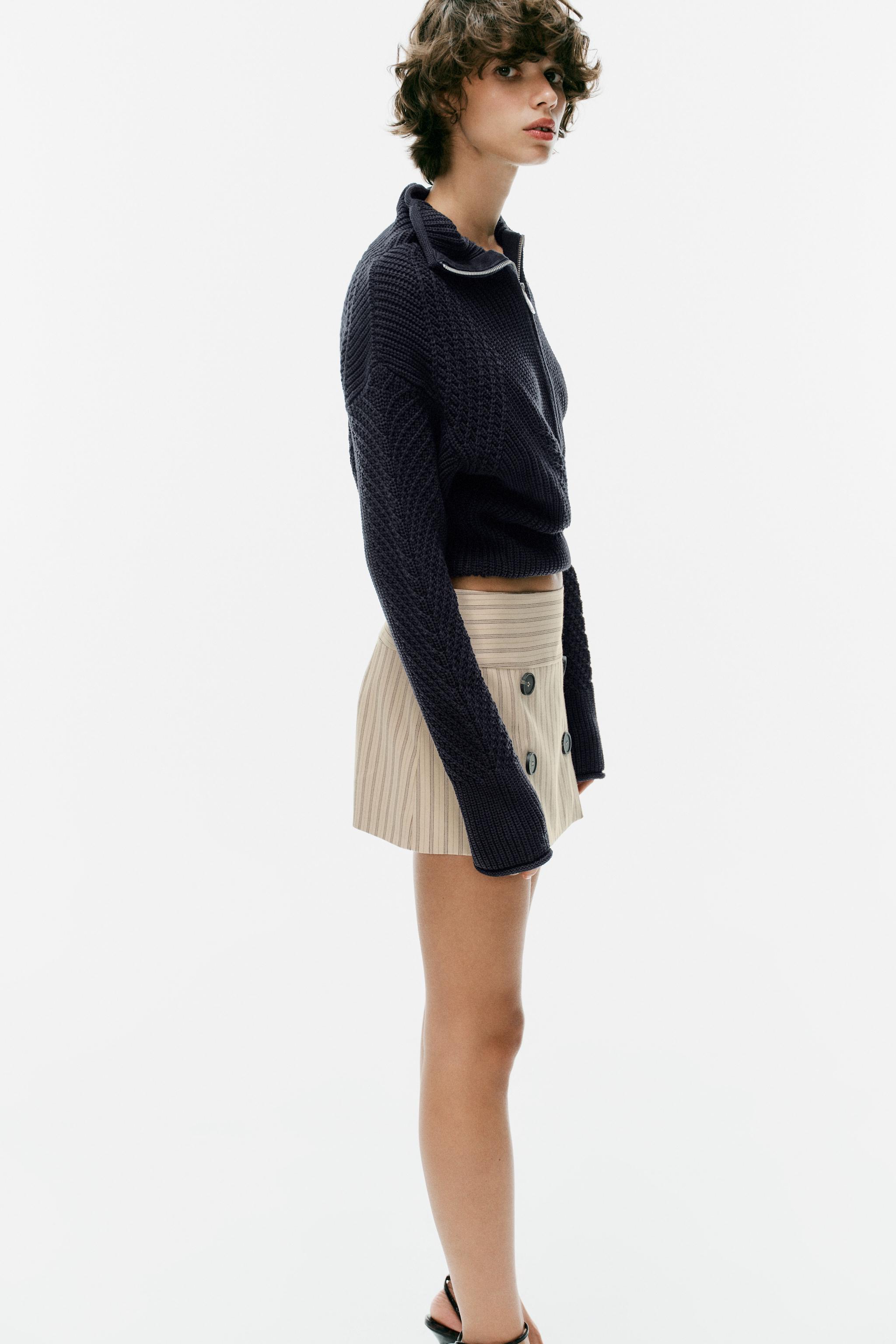 Женские юбки Zara BUTTONED SKORT — фото 4