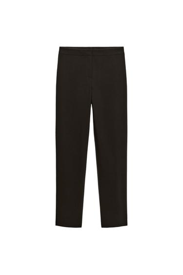 Zara ADJUSTABLE HEM PANTS - Brown