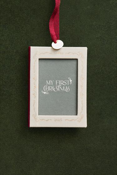 "MY FIRST CHRISTMAS" KERSTBOOMHANGER - Roomkleur van Zara