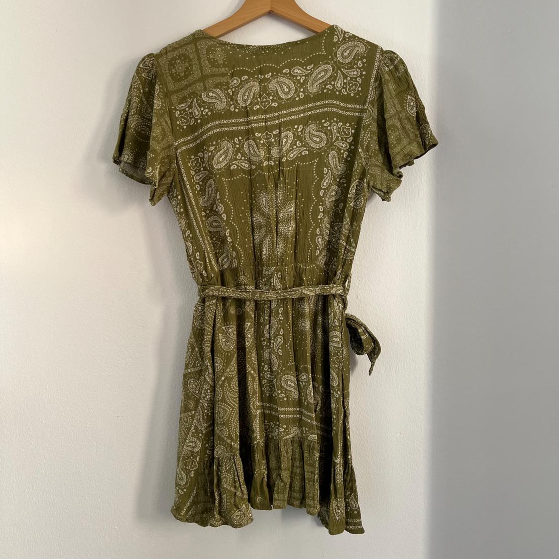 PAISLEY PRINT MINI DRESS - Image 4