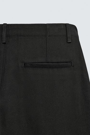 PANTALON COUPE BALLON STRUCTURÉ - Noir de Zara - Image 9
