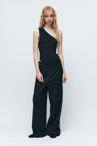 BODY ASIMÉTRICO - Negro de Zara - Imagen 0