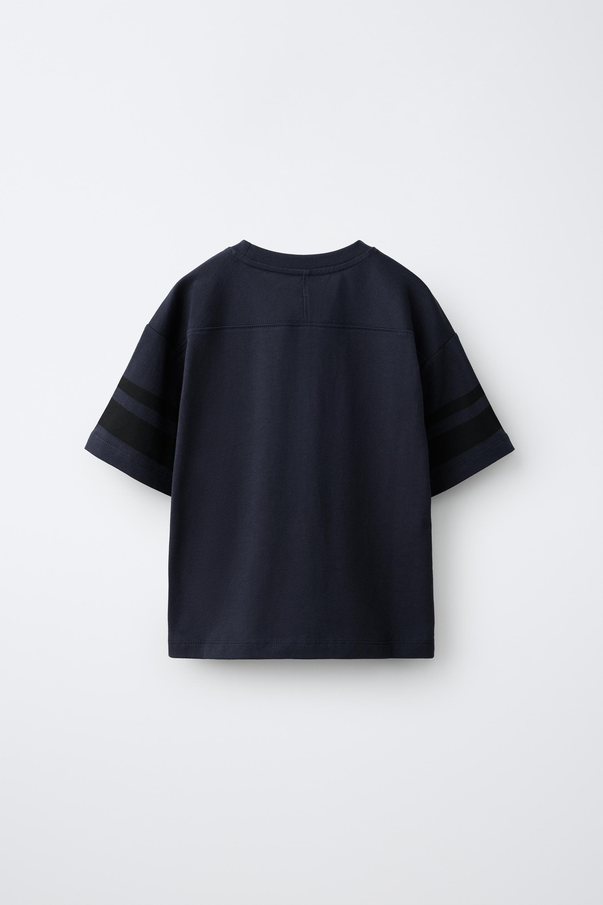 NUMBER PATCH T-SHIRT — Anthracite grey