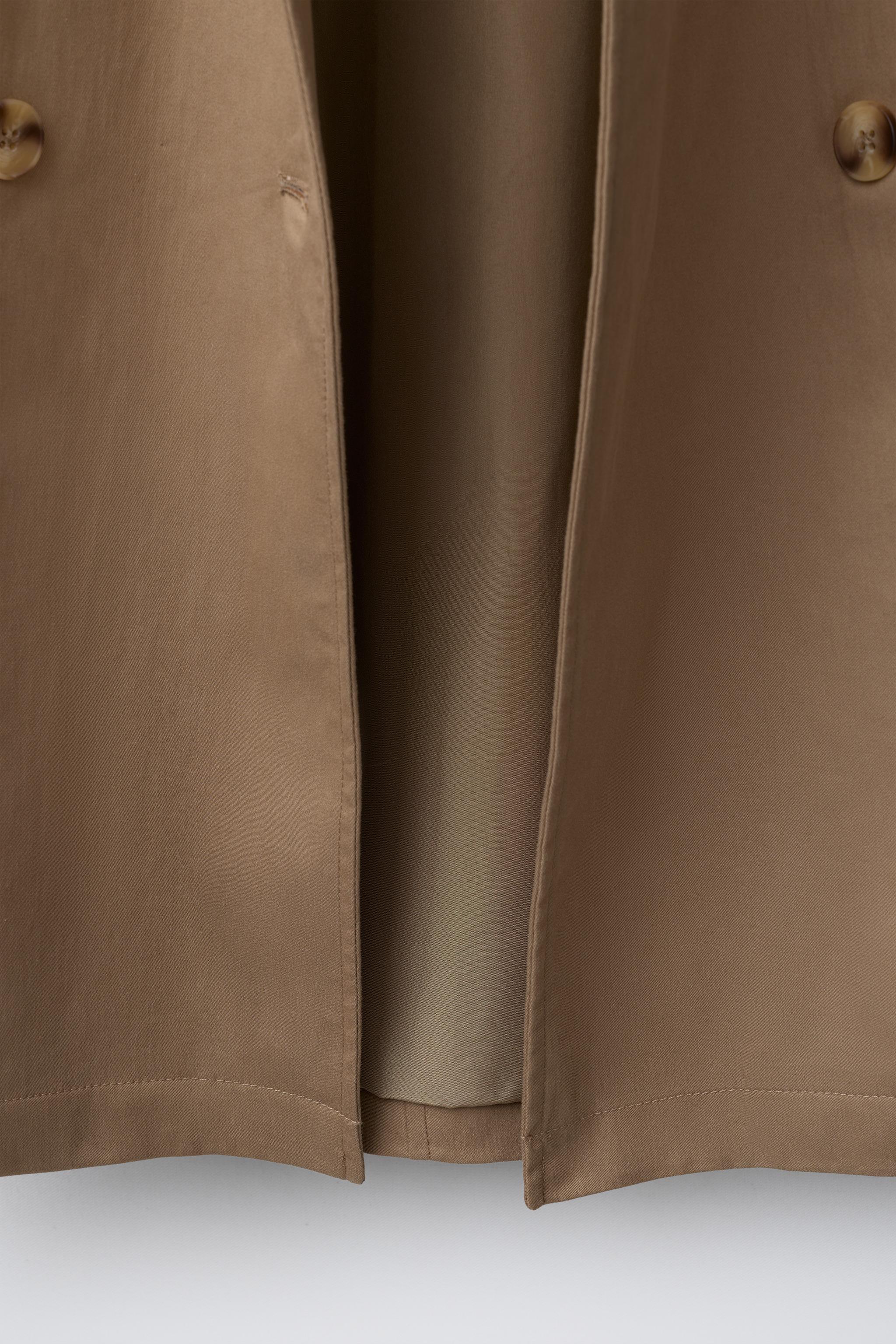 TRENCH LONG À CEINTURE