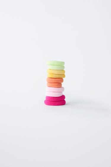 BOX WITH HAIR ELASTICS AND FLOWER TWEEZERS - Multicoloured by Zara - Image 1