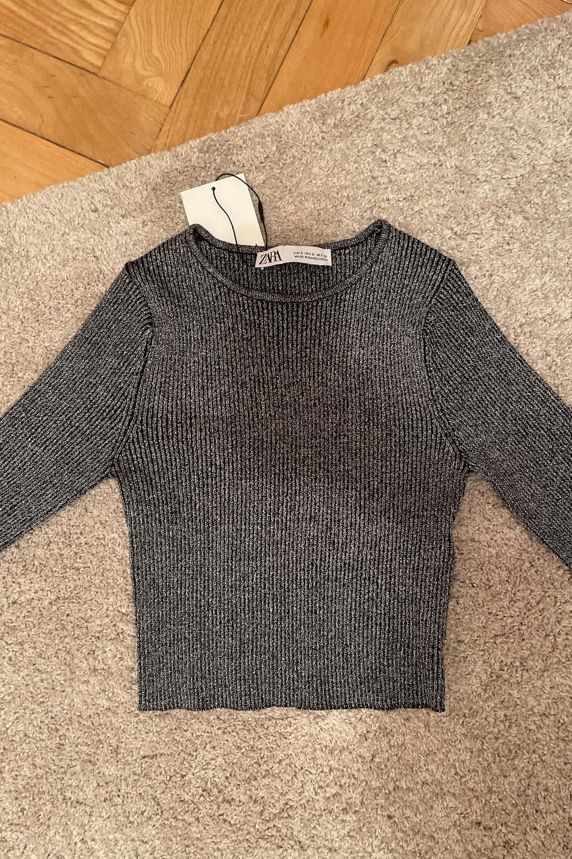 SPARKLY KNIT CROP TOP