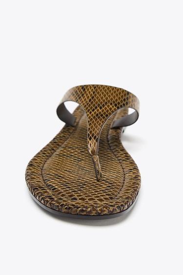 ANIMAL PRINT SANDALS - Snakeskin by Zara - Image 4