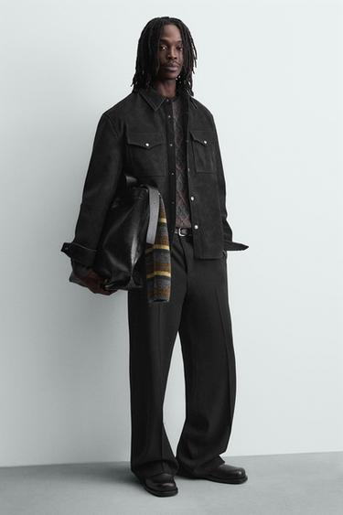 CROCODILE EMBOSSED TOTE BAG - Black by Zara - Image 0