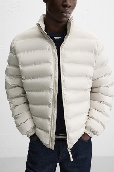 WATER-REPELLENT LIGHTWEIGHT PADDED JACKET - Stone by Zara - Image 5