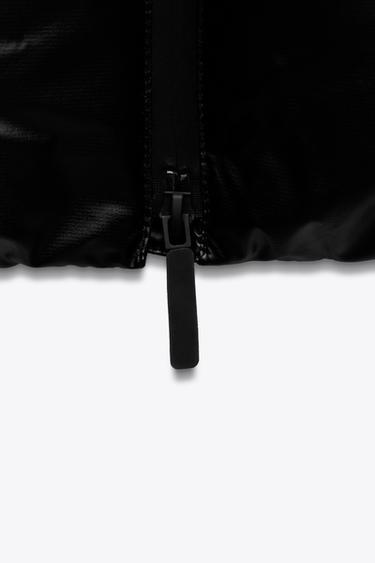 Zara WATER REPELLENT DOWN COAT ZW COLLECTION - Black