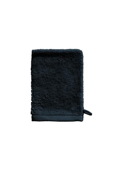 COTTON TERRY BATH MITT - Navy blue by Zara