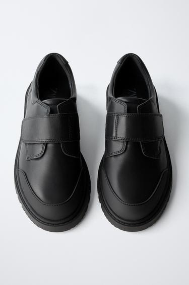 LEATHER SCHOOL SHOES - Black by Zara - Image 3