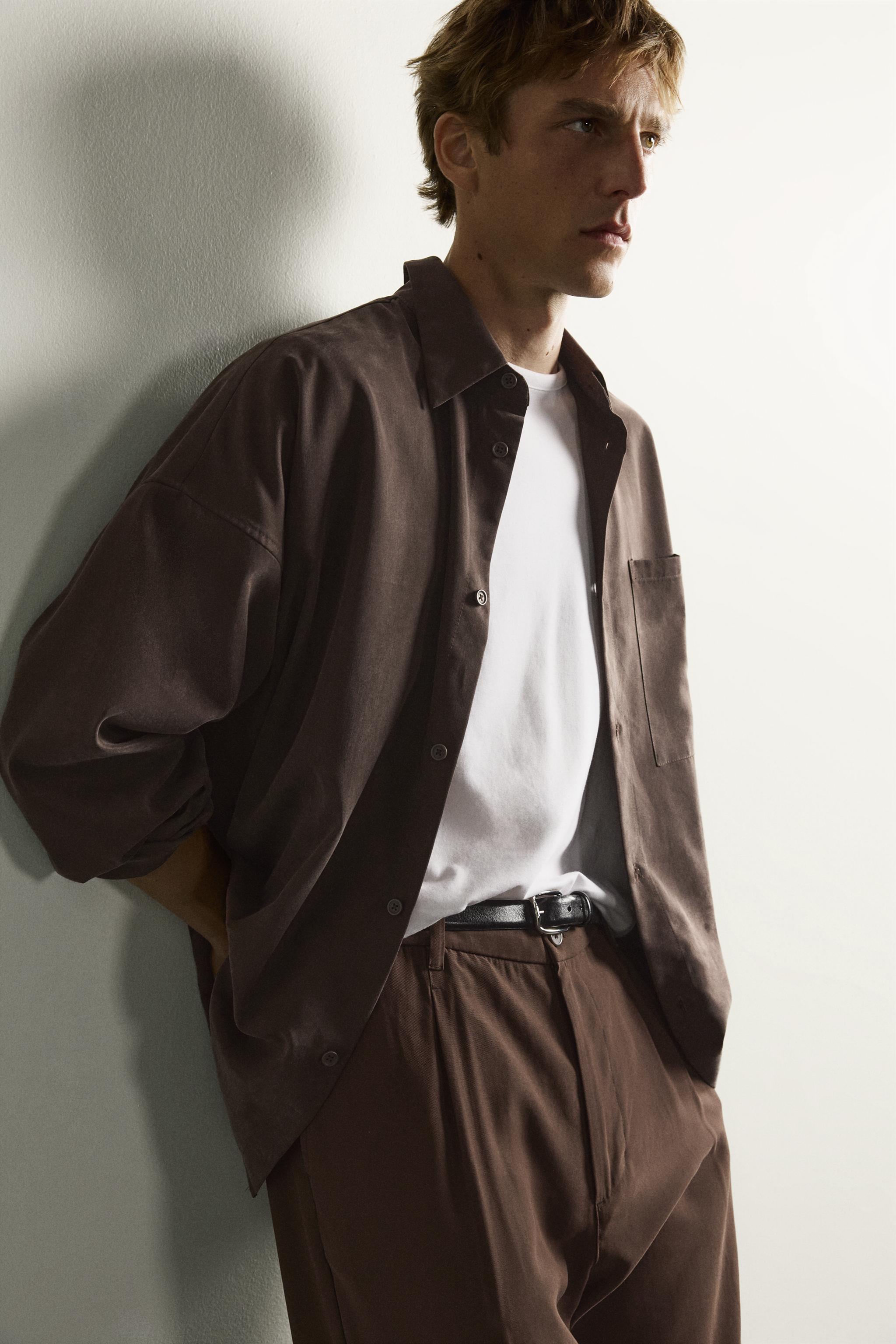 PANTALON FLUIDE COUPE DÉCONTRACTÉE À PLIS