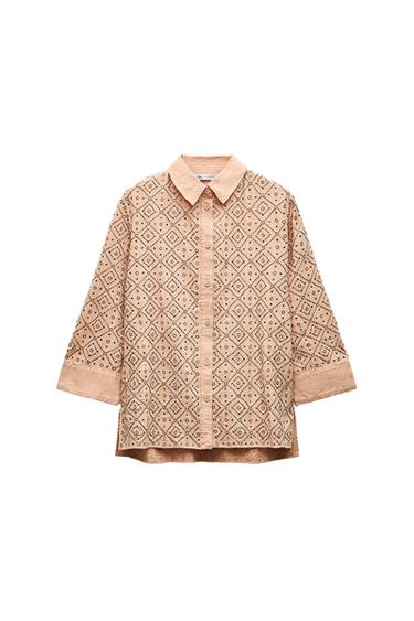 CAMISA BORDADOS ABALORIOS ZW COLLECTION
