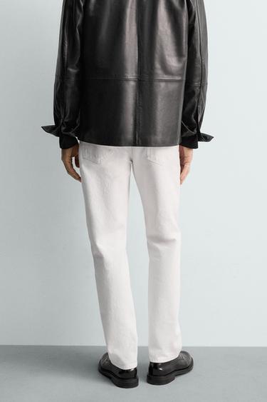 STRAIGHT ANKLE FIT JEANS - White by Zara - Image 2