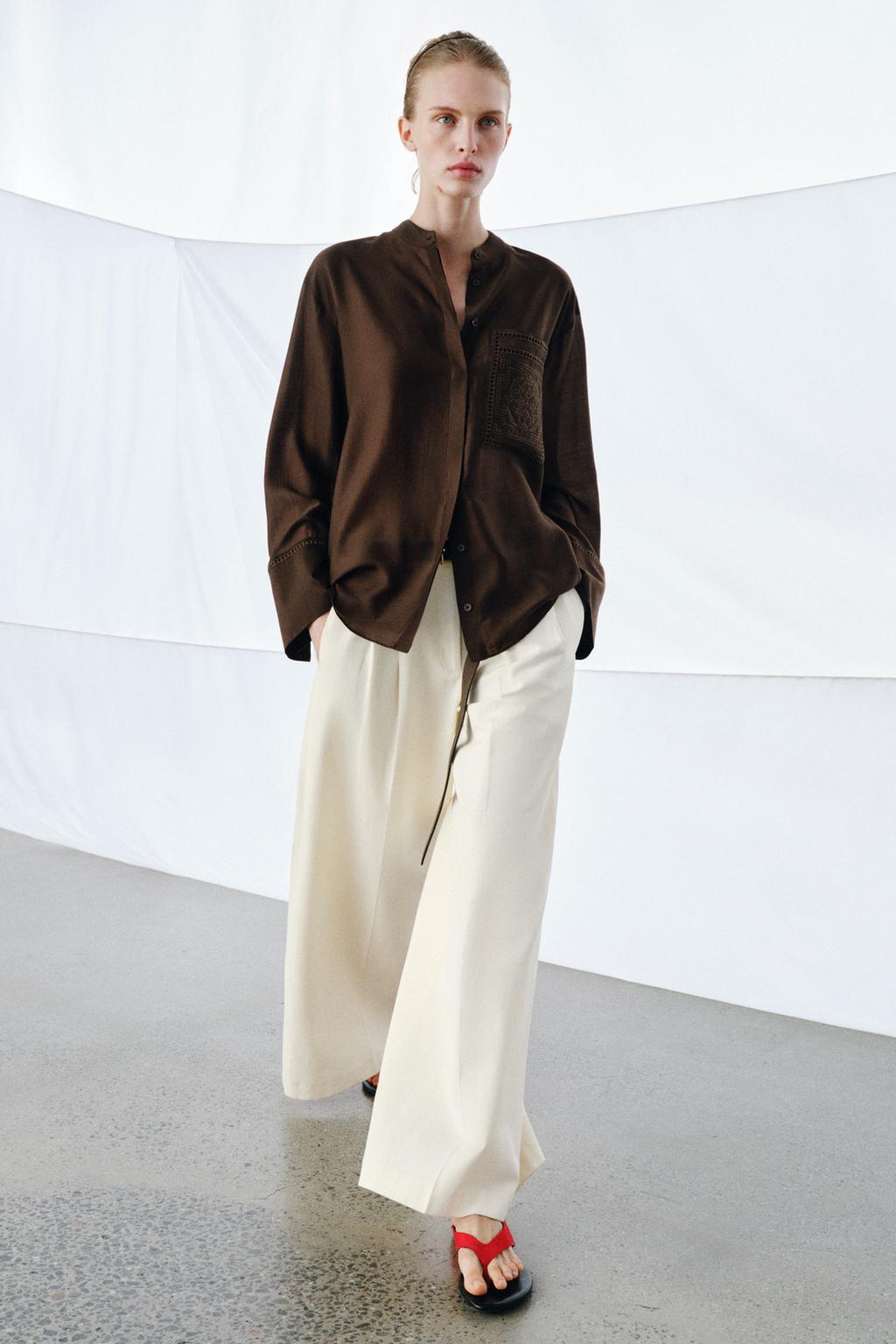 EMBROIDERED POCKET SHIRT ZW COLLECTION