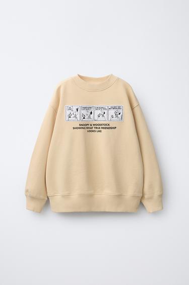 SNOOPY PEANUTS™ PATCH SWEATSHIRT - Butter by Zara - Image 0