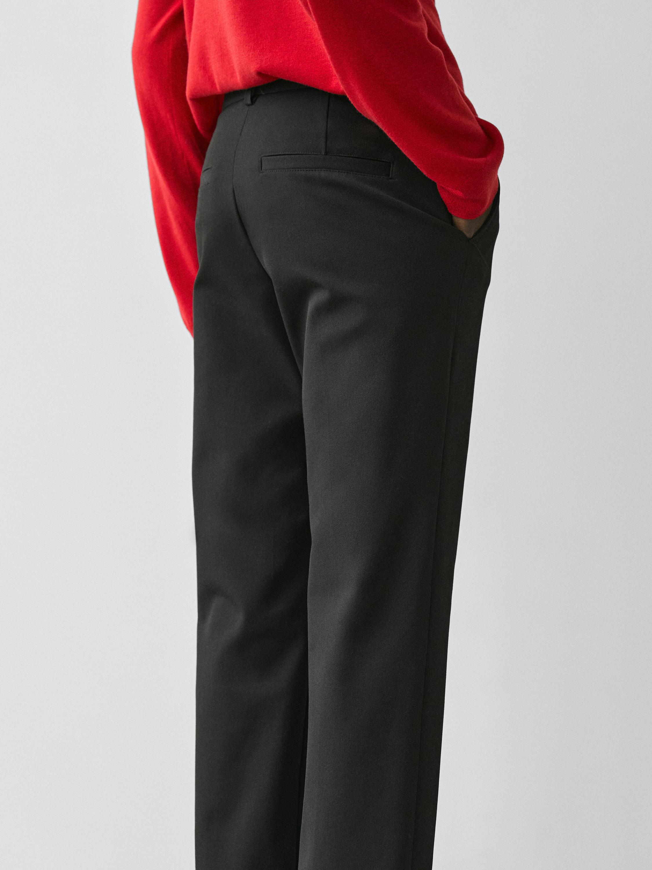 Straight-leg technical trousers