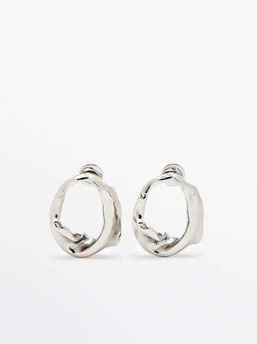 Zara Irregular earrings - Silver
