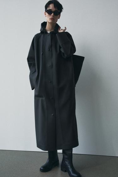 WATER RESISTANT COATED JACKET ZW COLLECTION - Black by Zara - Image 0