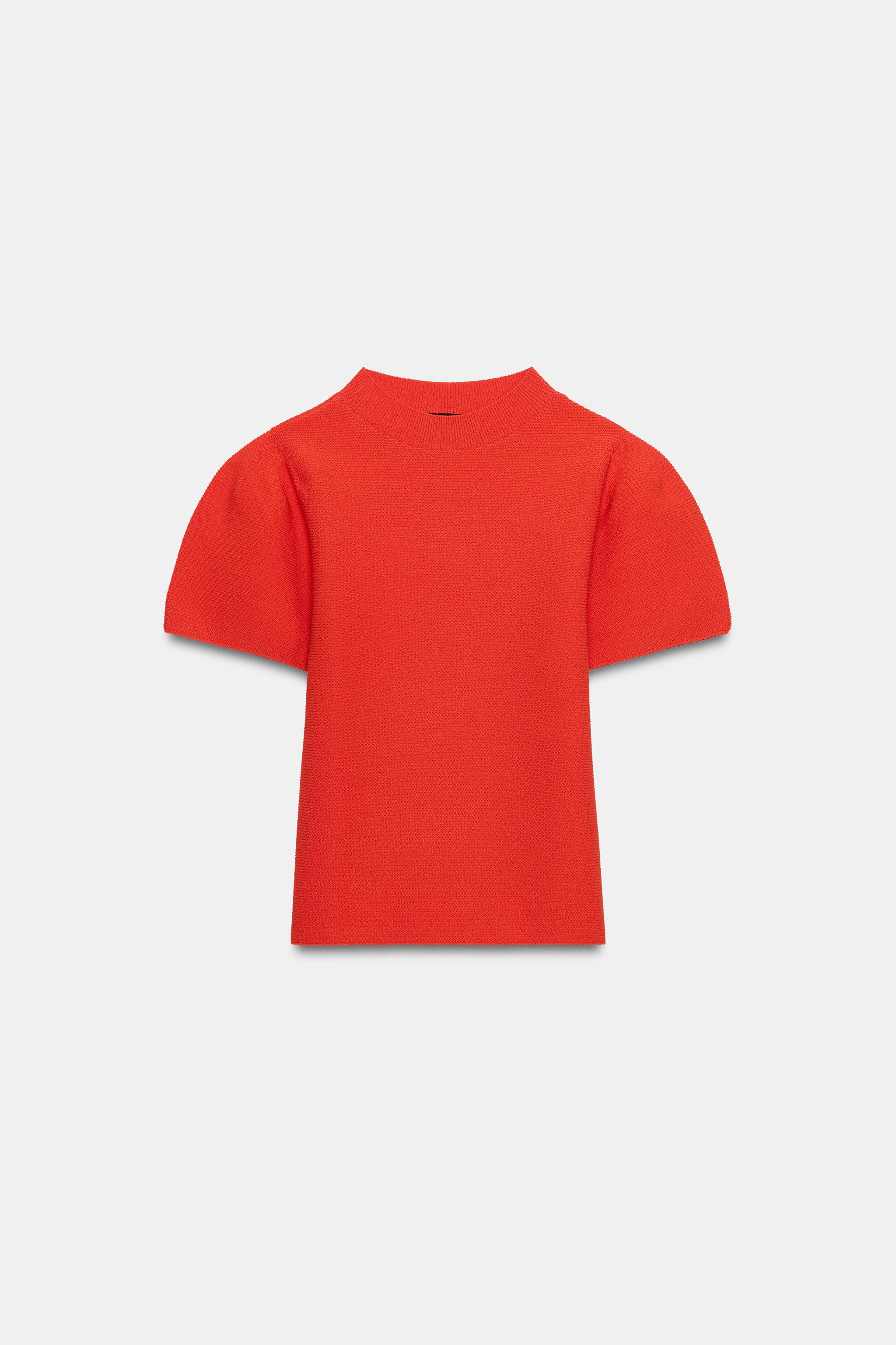 PUFF SLEEVE KNIT TOP