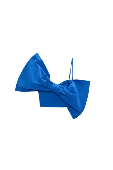 CROP TOP WITH TIE DETAIL