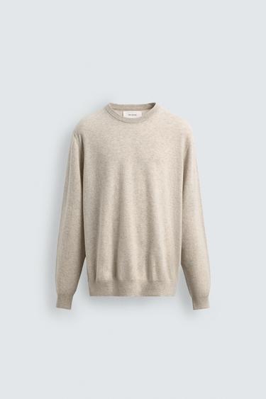 JUMPER 100% CASHMERE - Ecru / Marl by Zara
