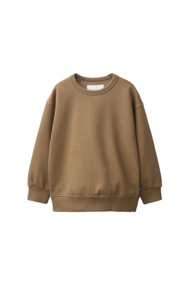 Zara PLAIN SWEATSHIRT - taupe brown