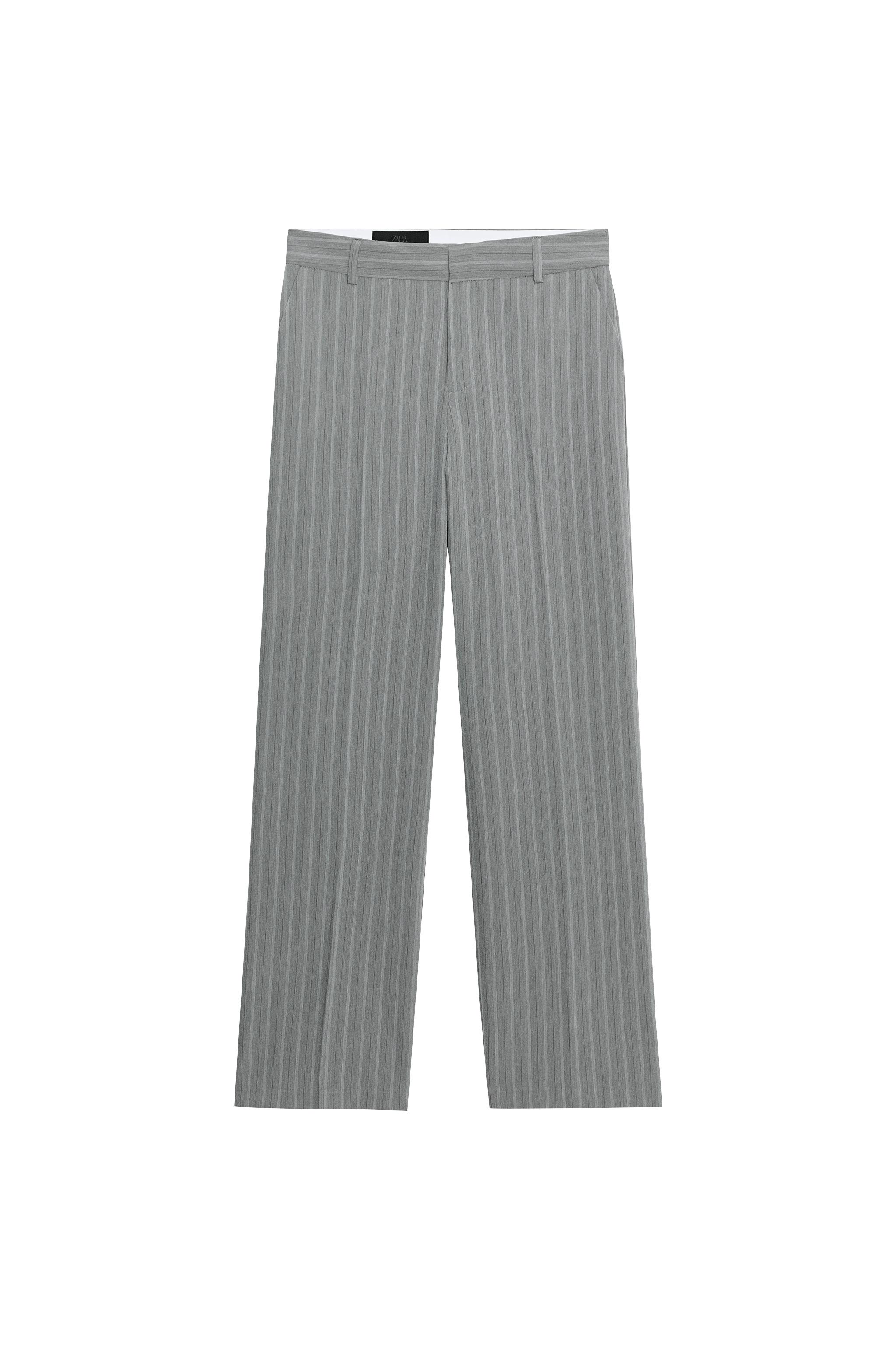 PANTALÓN RECTO TIRO BAJO RAYAS