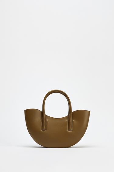 MINI SHOPPER OVALADO - Verde de Zara - Imagen 0