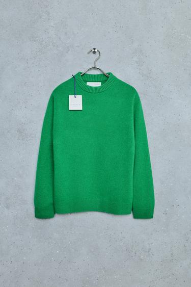 STORIESZ - 100% CASHMERE KNIT SWEATER — Green 2