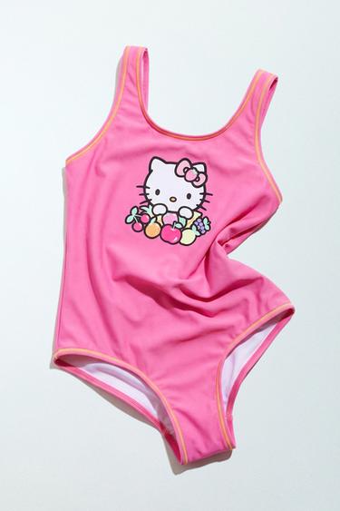 Zara 6-14 YEARS/ FRUIT HELLO KITTY © SANRIO SWIMSUIT - Fuchsia