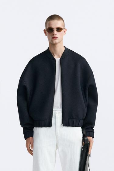 КУРТКА-БОМБЕР — МОРСКОЙ ТЕМНО-СИНИЙ от Zara — изображение 0