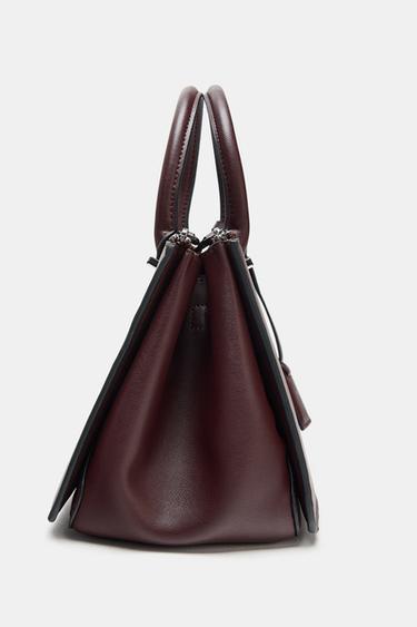 MINI CITYBAG DOUBLE ANSE - Bordeaux de Zara - Image 2