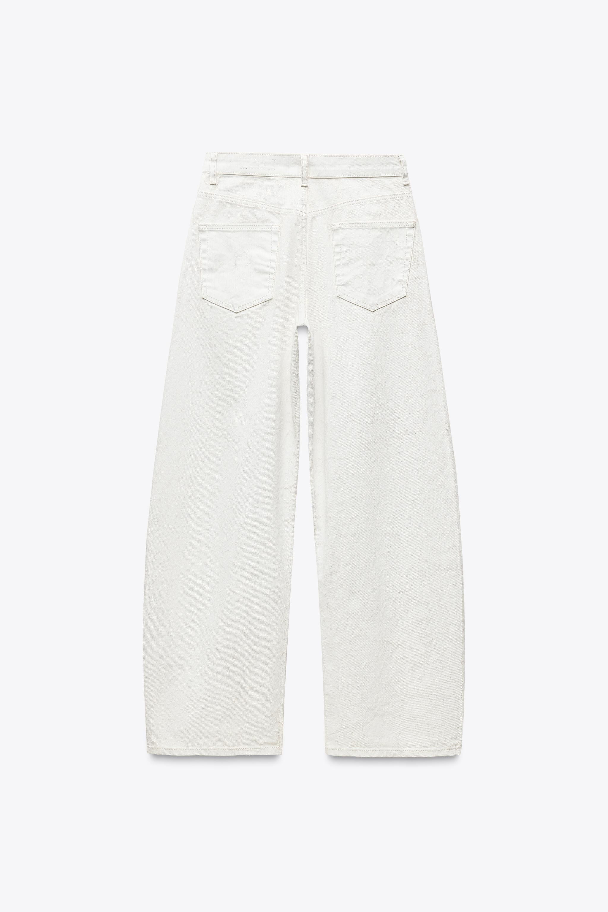 【ZARA】ZW テーパード ミッドライズ ワックスフィニッシュ ZW COLLECTION テーパード ミッドライズ ワックスフィニッシュ